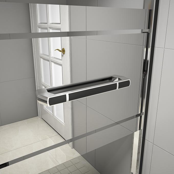 KPN2009003 12002000X1950mm Double Sliding Glass Shower Doors , Shower Cubicle Doors With Double