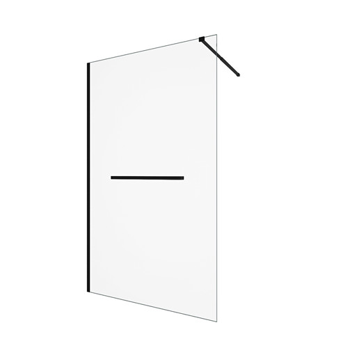 black Stainless Sliding 6mm Tempered Glass Shower Door 1200X2000mm