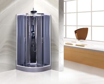 Commercial Quadrant Shower Cubicles , Curved Glass Shower Enclosures