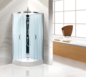 Comfort Bathroom Curved Shower Stall Kits Customized Free Standing Type