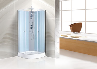 Silver Profiles Replacement Curved Corner Shower Units Enclosed Shower Room