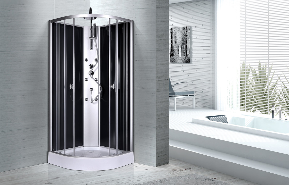 850 X 850 X 2250mm Complete Enclosed Shower Cabin Curved Corner