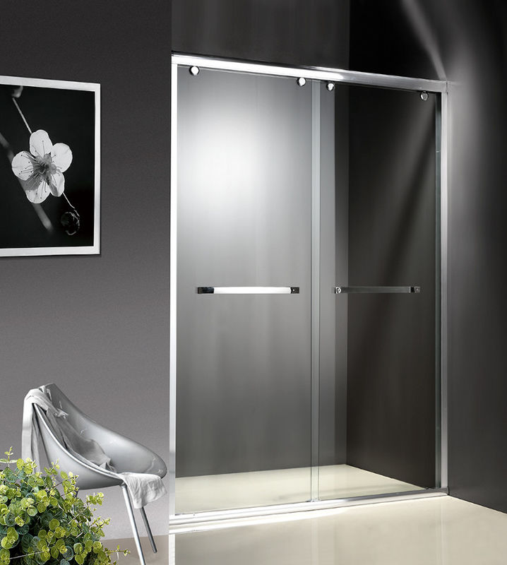 Double Sliding 1200-2000x1950mm Shower Cubicle Doors With Wheels