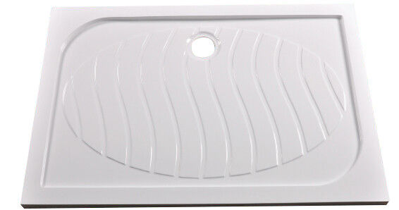 Contemporary Flat Polymarble Shower Base Anti Slip Tray KPN1408-120
