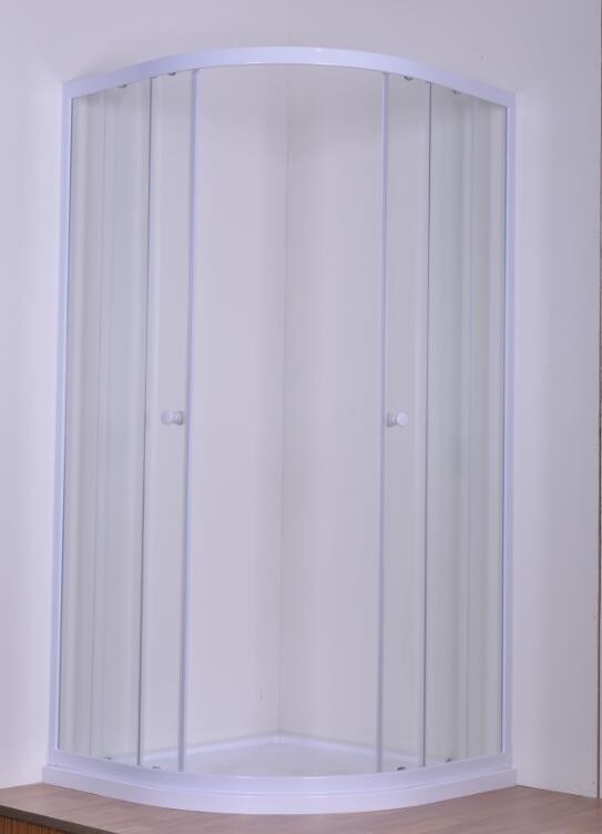White Quadrant Curved Corner Shower Enclosure Convenient Comfort ... White Quadrant Curved Corner Shower Enclosure Convenient Comfort ...