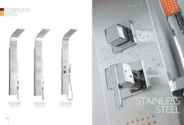 Apartments / Model Rooms Stainless Steel Shower Panel Free Standing Type