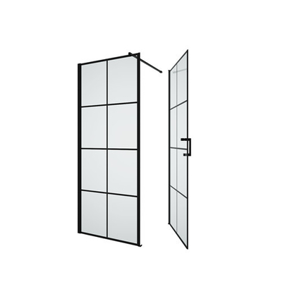 Black   6mm Tempered Glass Shower enclosures  800*800*1900mm