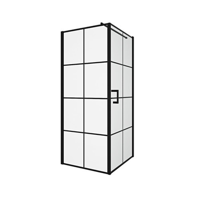 Black   6mm Tempered Glass Shower enclosures  800*800*1900mm