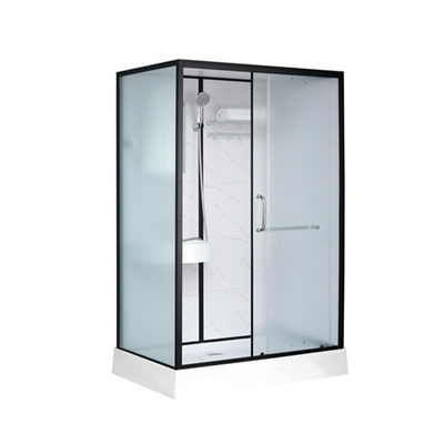 Shower Cabins White  Acrylic ABS Tray  1200*1000*2150mm black aluminium