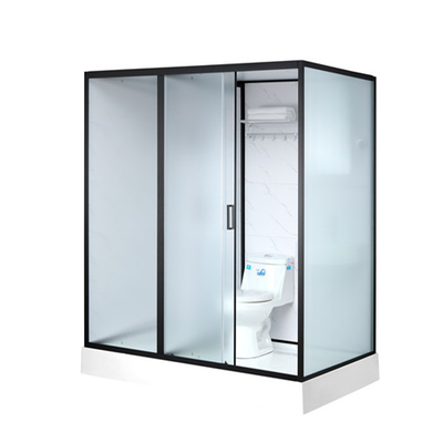 Shower Cabins White  Acrylic ABS Tray 1900*1200*2150mm  black  aluminium front open