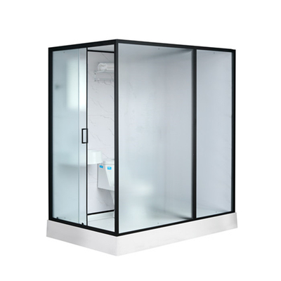 Shower Cabins White  Acrylic ABS Tray 1900*1200*2150mm  black  aluminium  side open