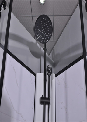 Bathroom Shower Cabins , Shower Units 850 X 850 X 2250 mm Black aluminium