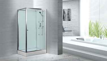 Massage Rooms / Clubs Rectangular Clear Glass Shower Enclosures With Tray