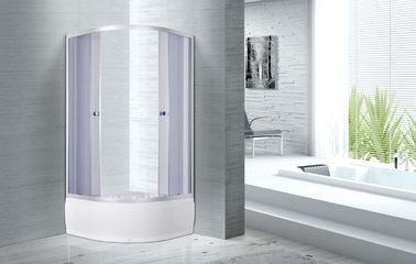 900x900x2100mm Quadrant Shower Enclosure 4mm Tempered Smoke Glass