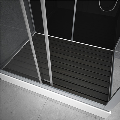 Shower Cabin with White  acrylic tray 1100*800*2250cm  silive  aluminium