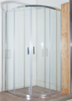 Curved Corner Shower Enclosure , 900x900x1900mm  Shower And Bath Enclosures chrome  aluminium