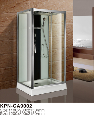 Corner Installation Glass Shower Cabin 1100*900*2100mm in chrome  with Frame