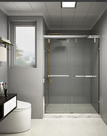 KPN2009003  1200-2000X1950mm Double Sliding Glass Shower Doors , Shower Cubicle Doors With Double Wheels