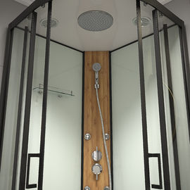 900*900*2150mmCustom Quadrant Sliding Door Shower Cubicles ,bamboo,low white tray