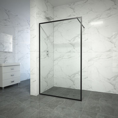 Tempered Glass Dry Wet Partition Bathroom Shower Doors