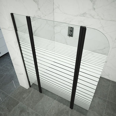 Square Free Standing Tempered Glass Shower Door