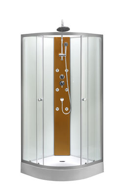 Free Standing Curved Corner Bathroom Glass Cabin 900x900x2250mm