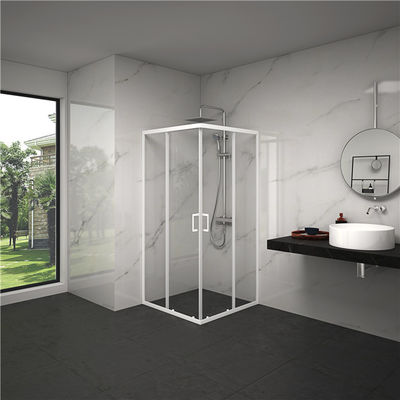 Square 6mm tempered glass 900x900x2000mm Bathroom Curved Corner Shower Enclosure , Shower And Bath Enclosures