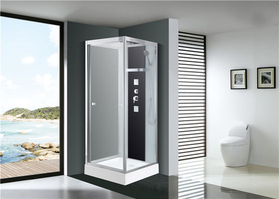 , Square Shower Cabin with white acrylic tray,Fashion Pivot Door， Corner Shower Stalls