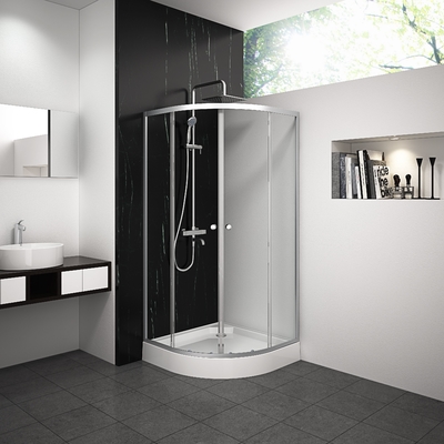 900x900x2000mm Bathroom Curved Corner Shower Enclosure , Shower And Bath Enclosures