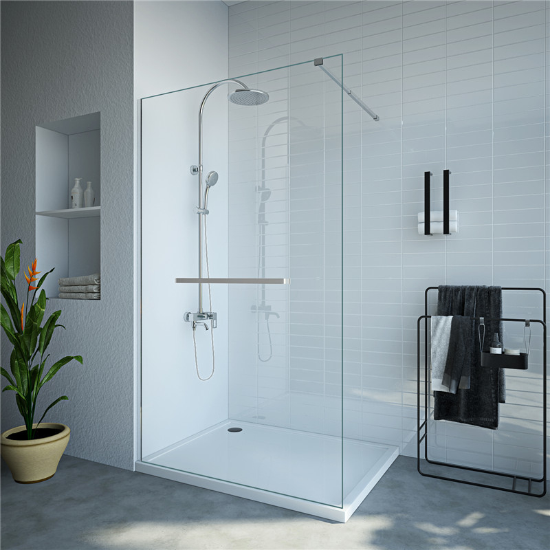 Explosion Proof Texture Shower Glass For Bathtub Free Standing 1200x2000mm