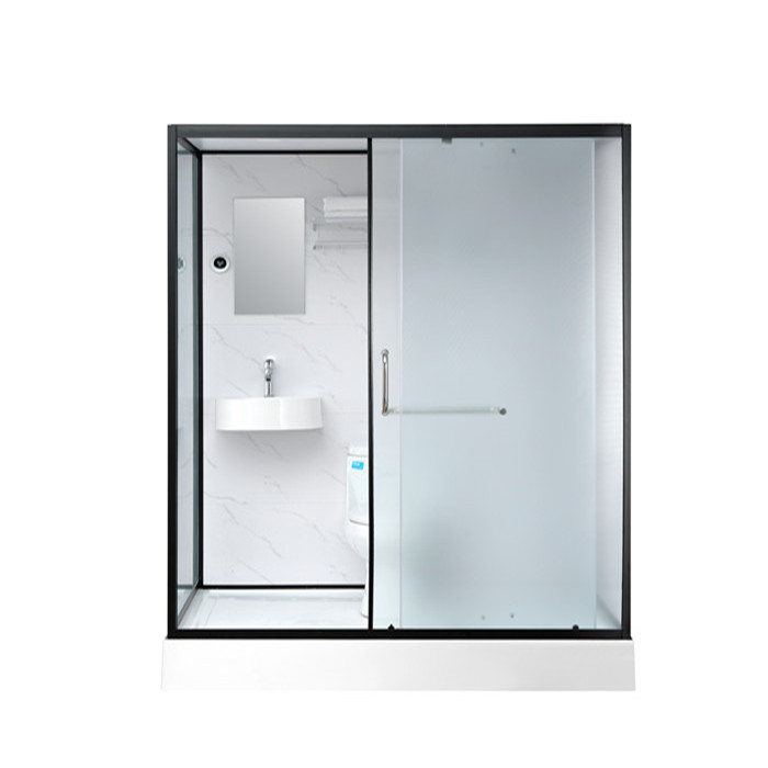 Shower Cabins White  Acrylic ABS Tray  1600*1200*2150mm black aluminium