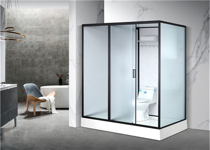 Shower Cabins White  Acrylic ABS Tray2000*1160*2150mm  black  aluminium front open
