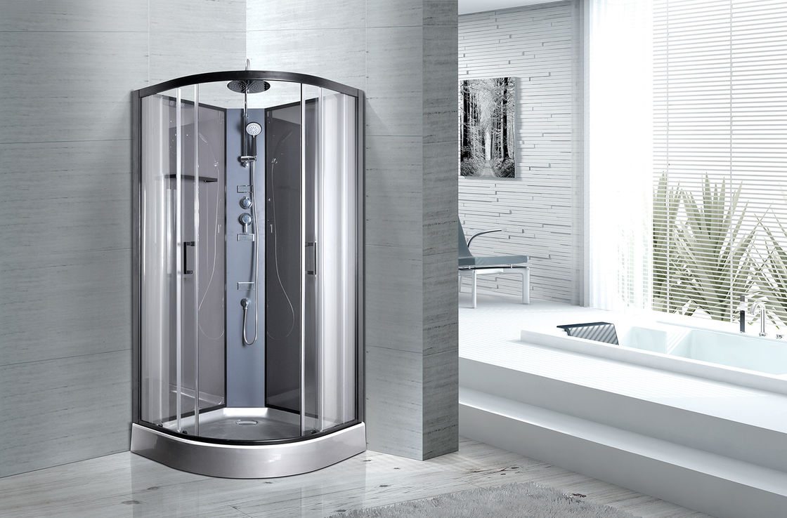 Convenient Comfort Bathroom Shower Cabins With 4MM Light Grey 663C Back Panel