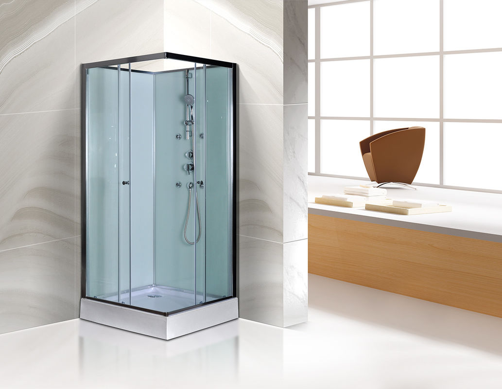 Free Standing Square Corner Shower Stall Kits SGS ISO9001 Certification