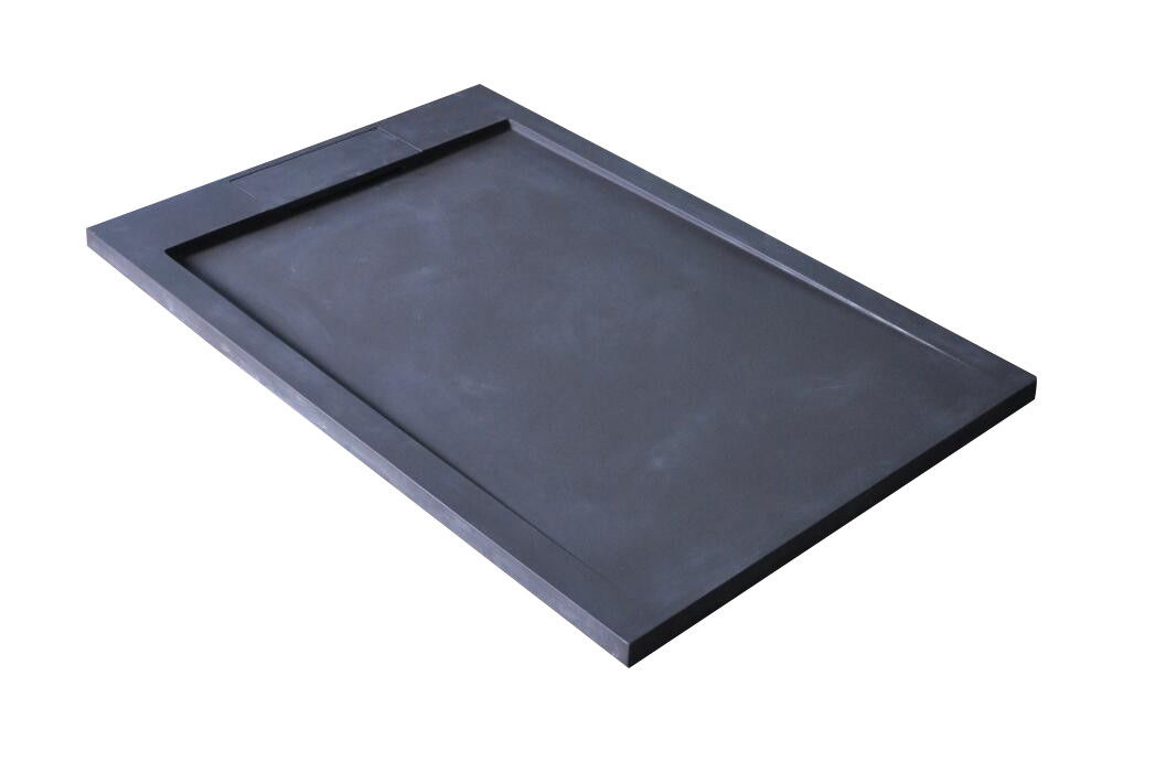 Custom Base Marbletrend Shower Tray Stone Resin Material With 60Cm Siphon Cover