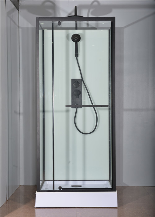 Fashion Pivot Door， Corner Shower Stalls , Square Shower Cabin with  white  acrylic tray