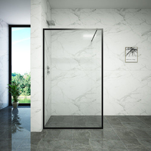Tempered Glass Dry Wet Partition Bathroom Shower Doors