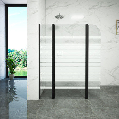 Square Free Standing Tempered Glass Shower Door