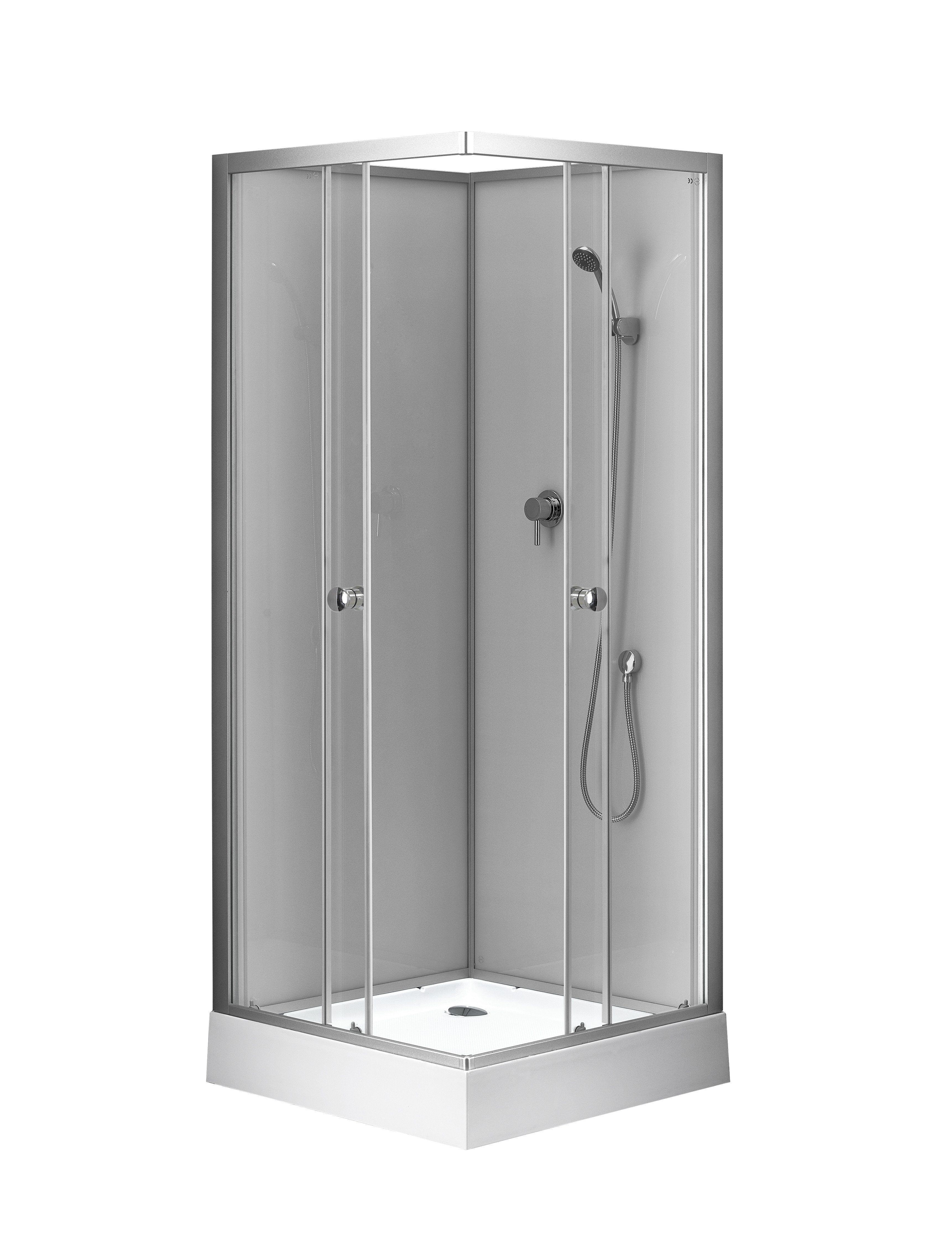 ABS TRAY Quadrant Shower Units Free Standing 850x850x2250mm